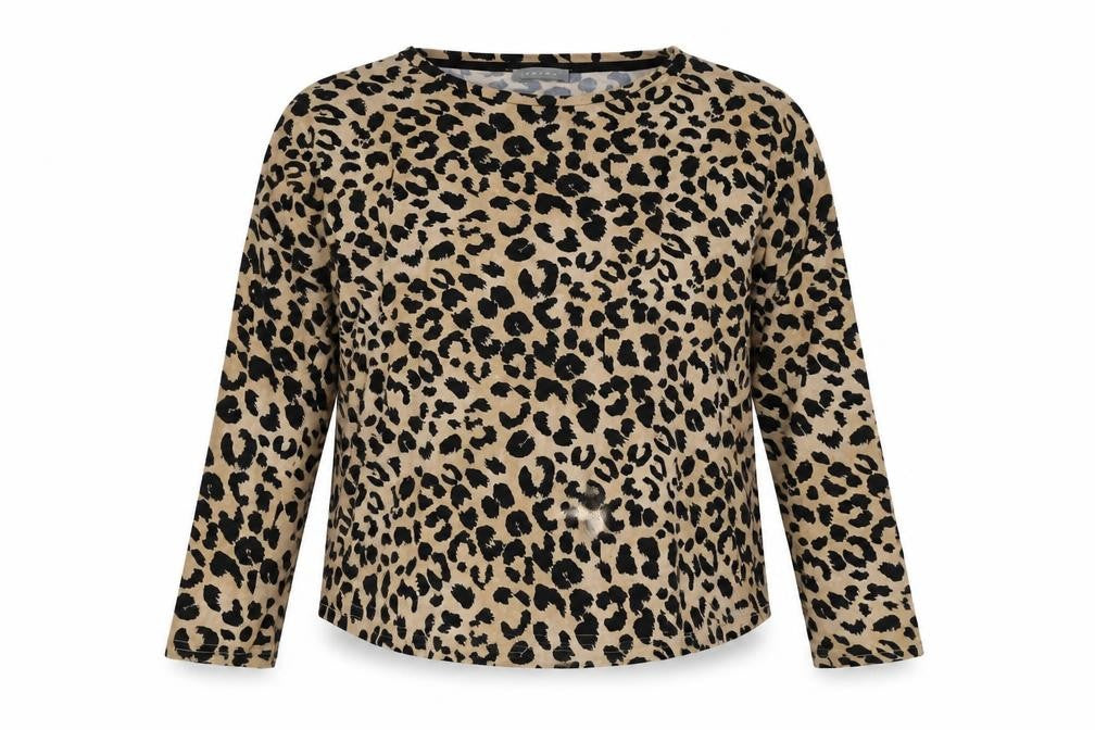 newlook Womens Brown Animal Print  Top Pyjama Top Size S