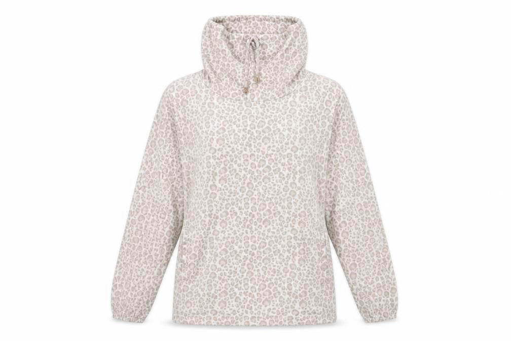 F&F Womens Beige Animal Print   Pyjama Top Size S