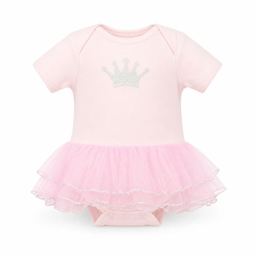 Beauty And The Bib Girls Pink   Babygrow One-Piece Size 6-9 Months