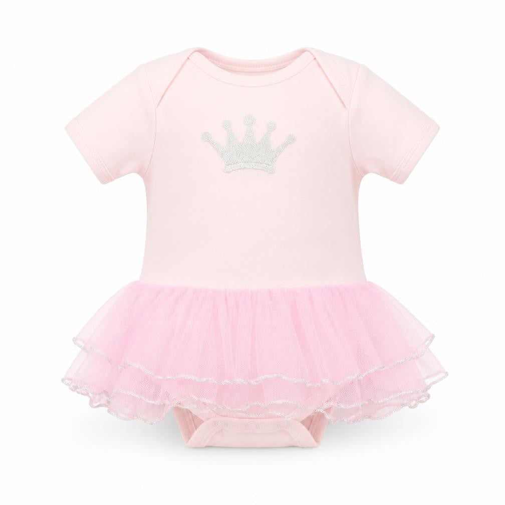 Beauty And The Bib Girls Pink   Babygrow One-Piece Size 6-9 Months