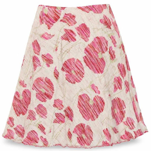 White Edition Womens Pink Floral  Flare Skirt Size 12