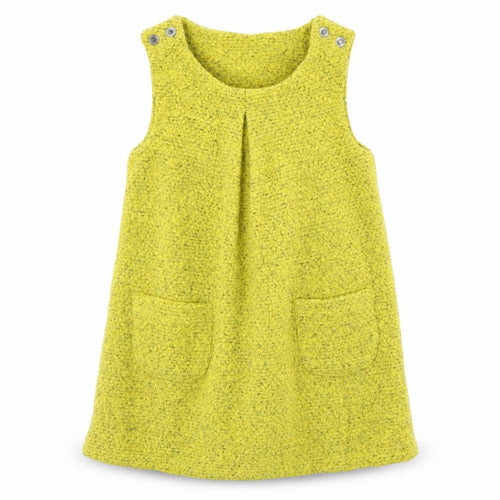 NEXT Girls Yellow   Pinafore/Dungaree Dress  Size 3 Years
