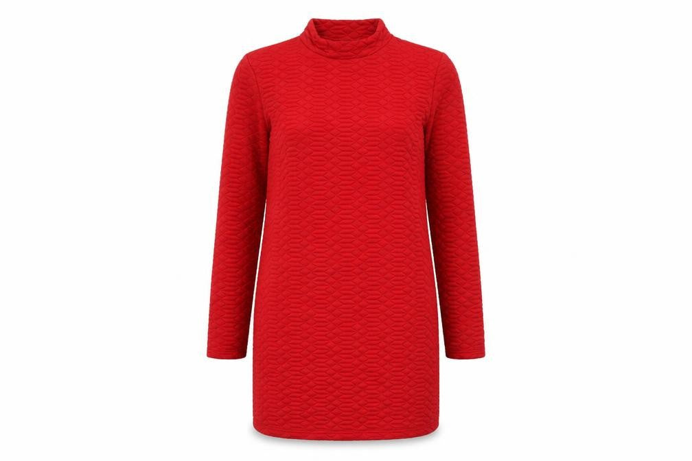 Front view of Jaqueline de Yong women’s red mini, size S
