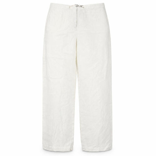 Molton Womens White   Trousers  Size 14 L28 in