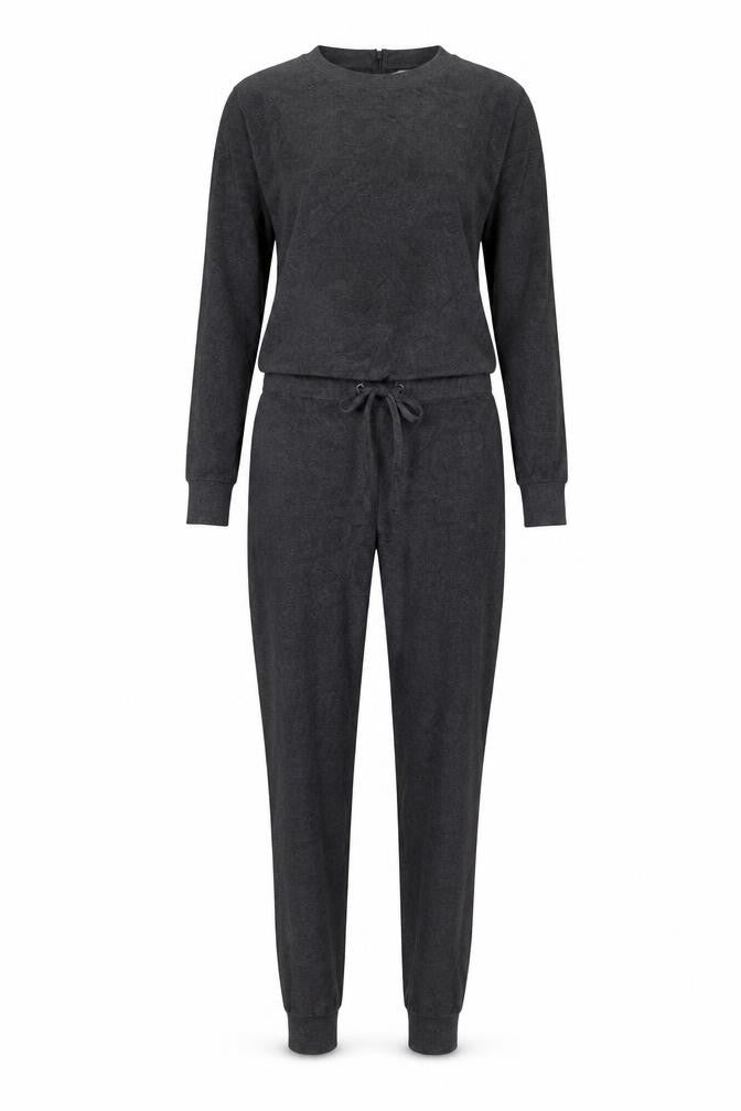 Front view of New Look women’s grey one piece, size UK 6
