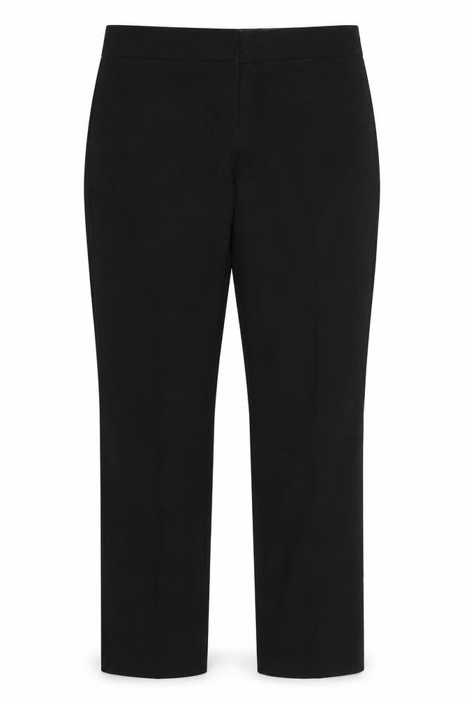 Front view of Marks & Spencer women’s black trousers, size UK 14, 26-inch leg