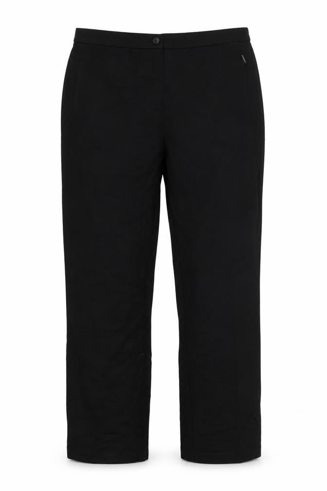 Front view of Marks & Spencer women’s black trousers, size UK 14, 25-inch leg