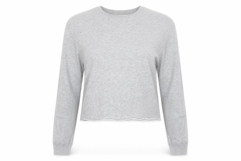 Front view of Miss Selfridge women’s grey jumper, size UK 6