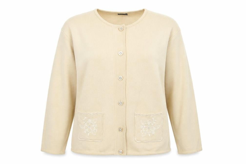Avant Garde Womens Beige   Cardigan Jumper Size XL