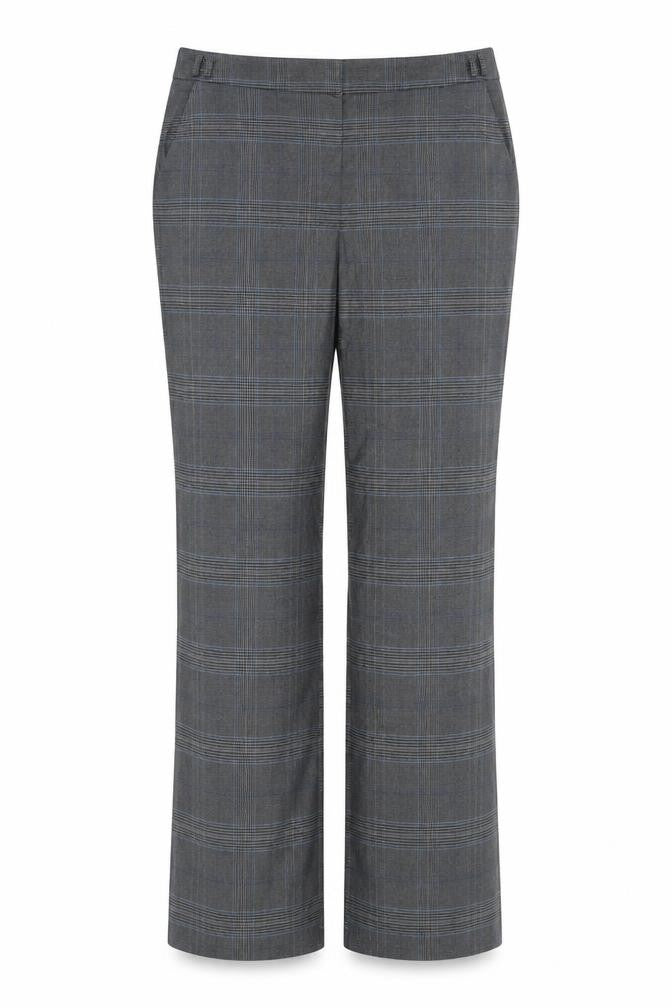 George Womens Grey Plaid  Trousers  Size 14 L29 in
