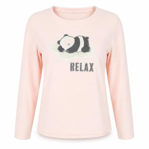 George Womens Pink Animal Print   Pyjama Top Size 8  - Sleeping Panda Relax