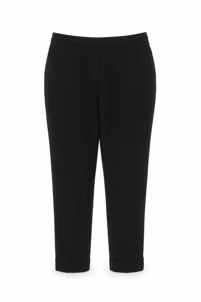 Front view of Atmosphere women’s black trousers, size UK 10, 28-inch leg