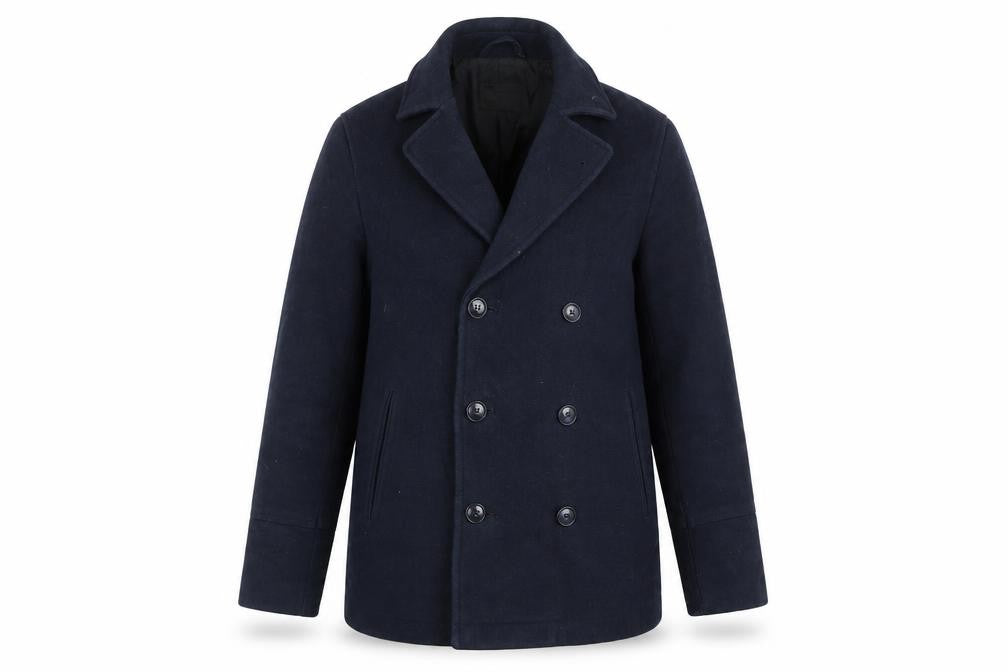 Front view of ASOS women’s blue overcoat coatigan, size S