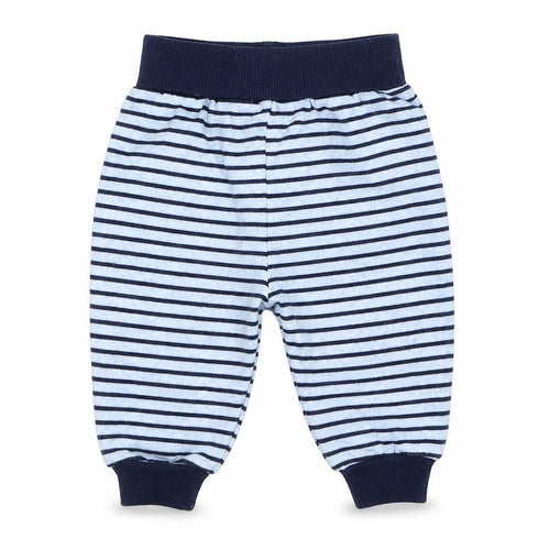 Earlydays Boys Blue Striped  Sweatpants Trousers Size 3-6 Months