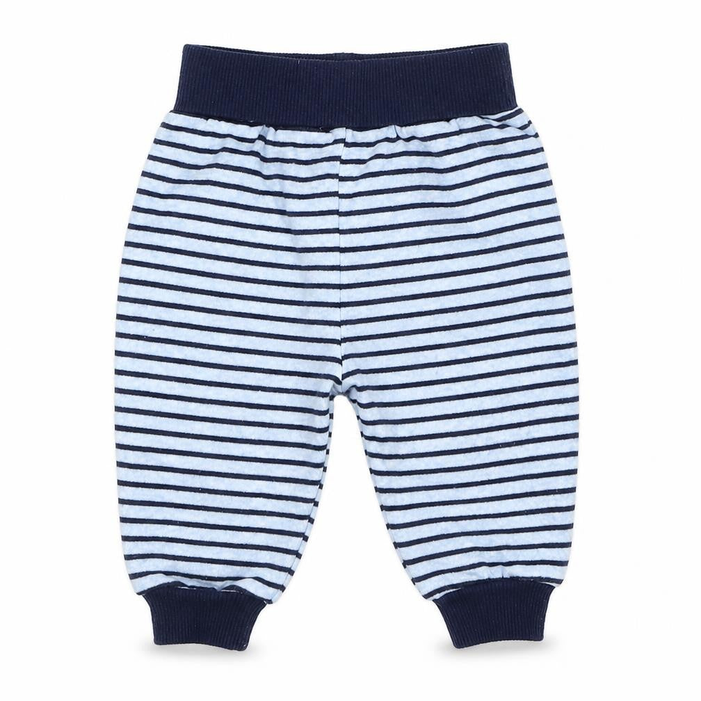 Earlydays Boys Blue Striped  Sweatpants Trousers Size 3-6 Months