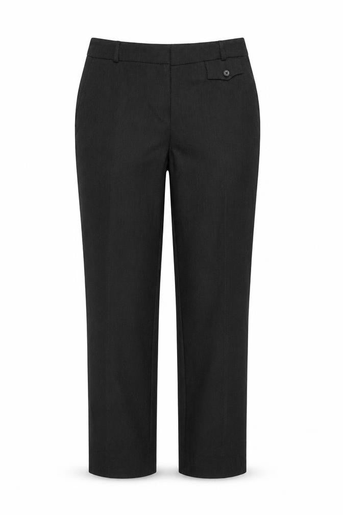 M&S Womens Black Plaid  Trousers  Size 12 L28 in
