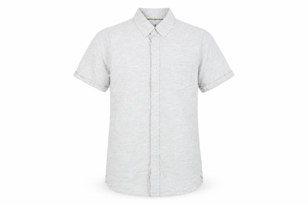 Larsson & Co Mens Beige    Button-Up Size S