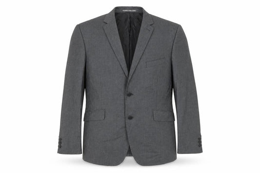 Front view of Ocassions men’s grey jacket blazer, size 44