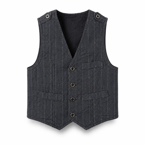 NEXT Boys Blue Striped  Gilet Waistcoat Size 4 Years