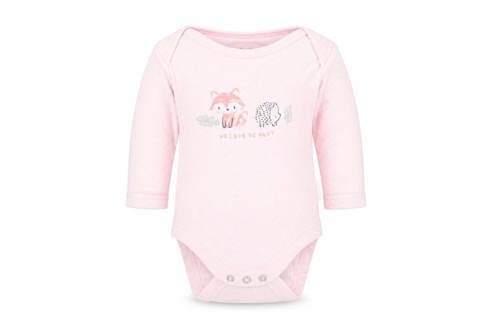F&F Girls Pink Polka Dot  Babygrow One-Piece Size 0-3 Months