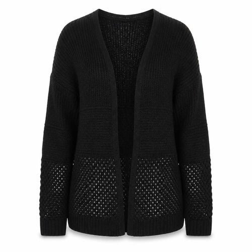 A Wear Womens Black  Knit Cardigan Jumper Size S