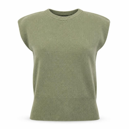 Nasty Gal Womens Green  Knit Vest Jumper Size S