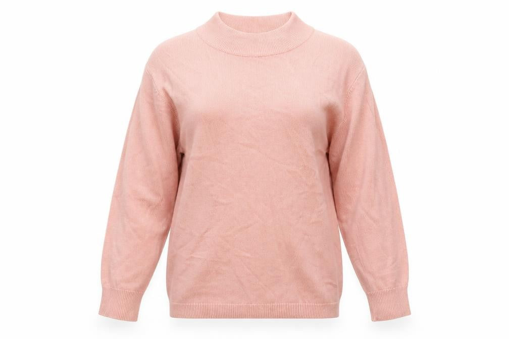 Front view of Hayren women’s beige knit jumper, size UK 10