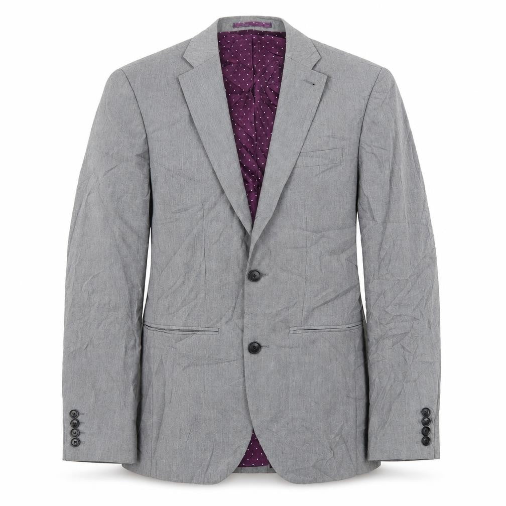 Front view of Marks & Spencer men’s grey jacket blazer, size 34