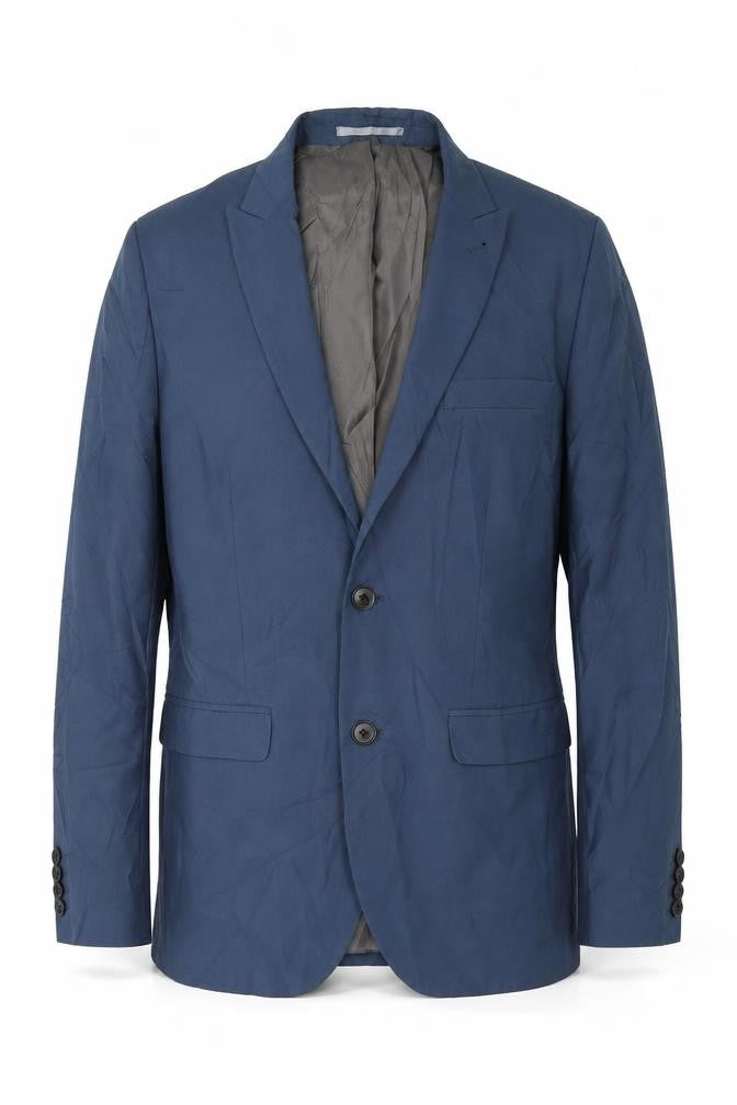 Front view of Next men’s blue jacket blazer, size 36
