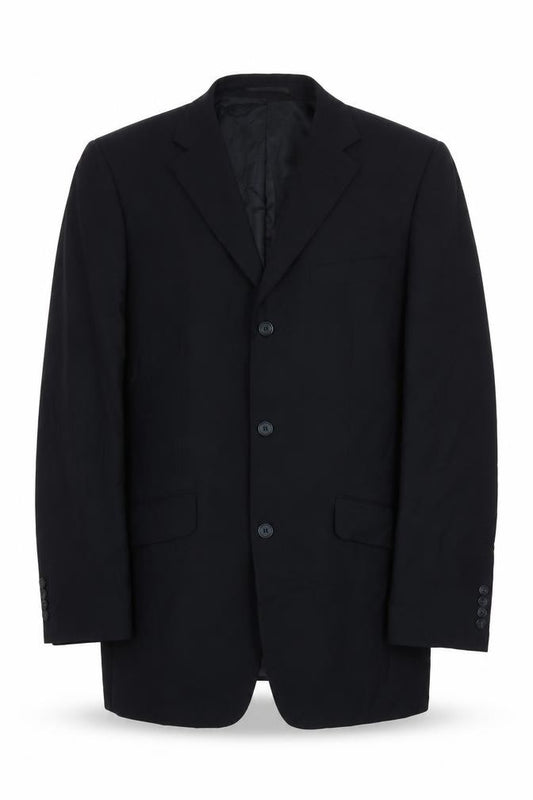Front view of Preworn men’s blue jacket suit jacket, size 42