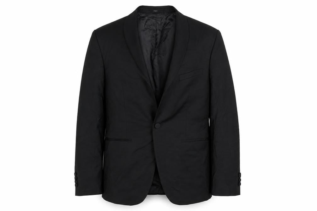 Front view of Marks & Spencer men’s black jacket blazer, size 38