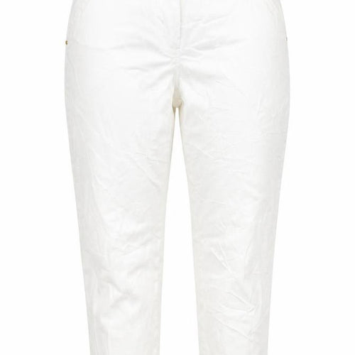 George Womens White   Cropped Trousers Size 12 L24 in
