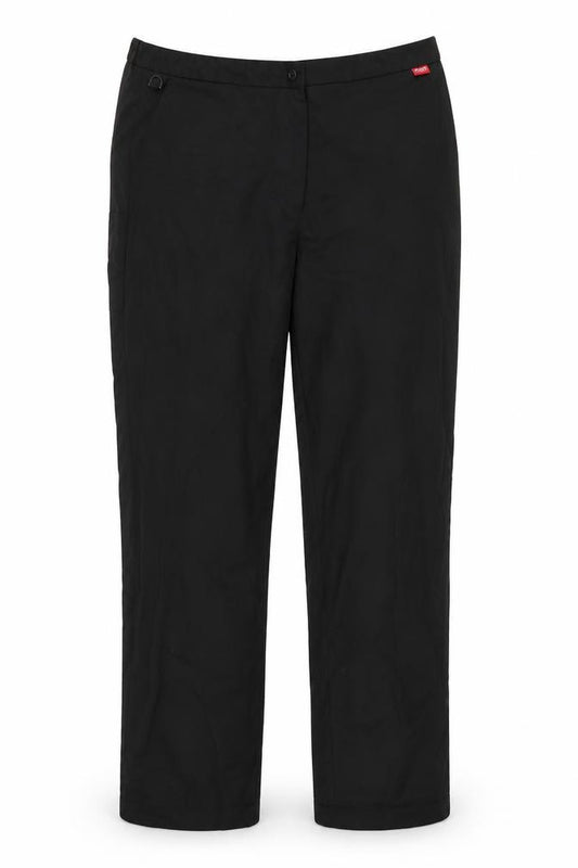 Front view of Dimensions women’s black trousers, size UK 14, 27-inch leg