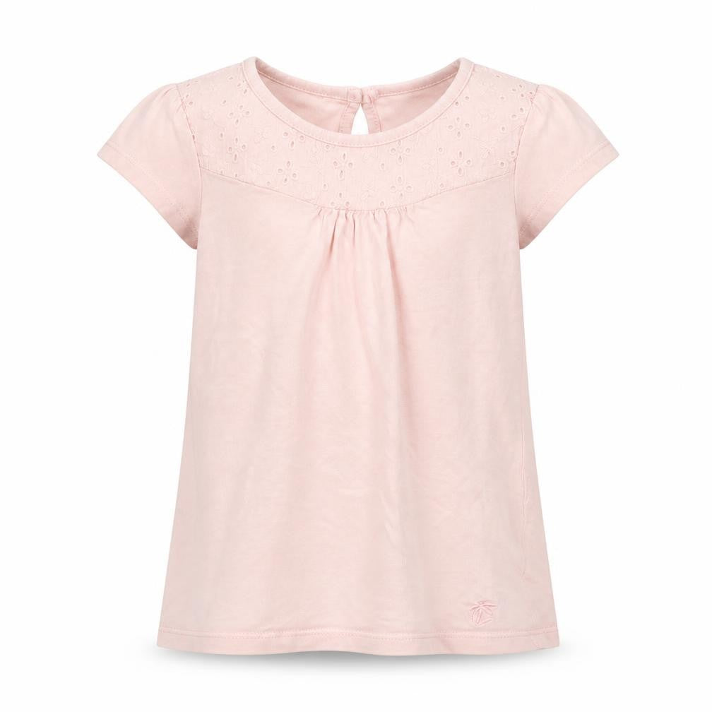 Front view of Next girls’ pink basic blouse, size 5, years