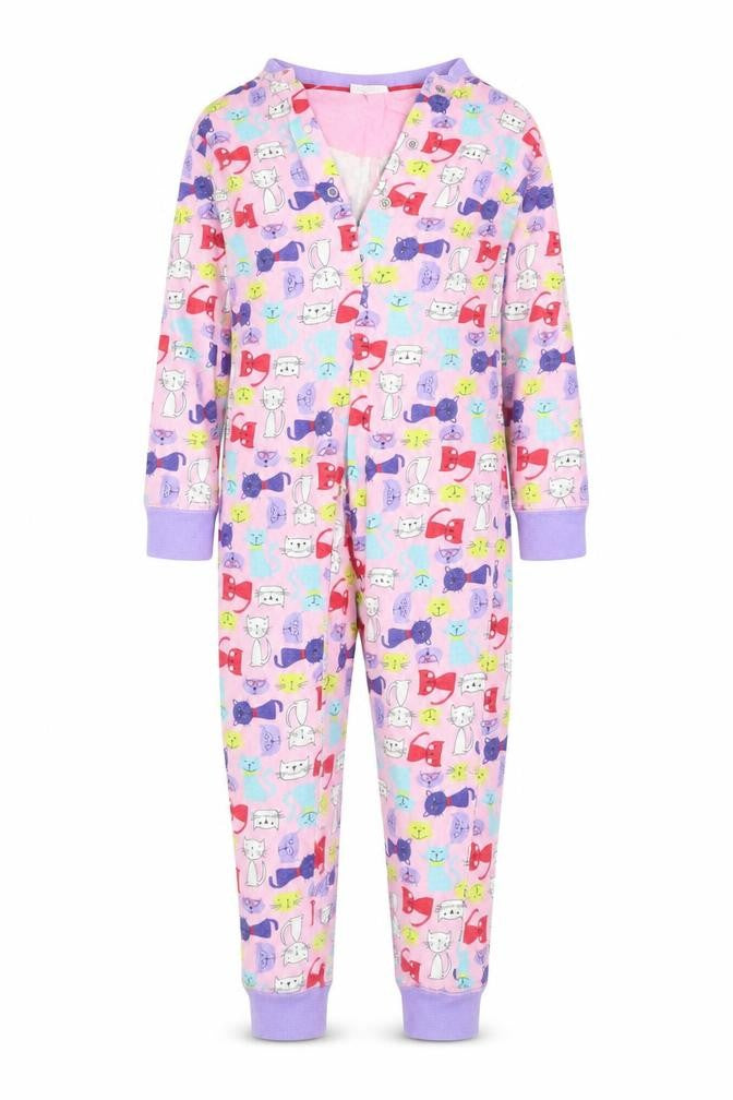 Avenue Girls Pink Geometric  Top One Piece Size 3-4 Years