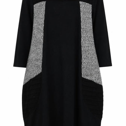 Lacony Womens Black Batik  Jumper Dress  Size M