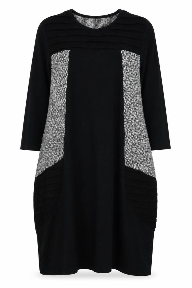 Lacony Womens Black Batik  Jumper Dress  Size M