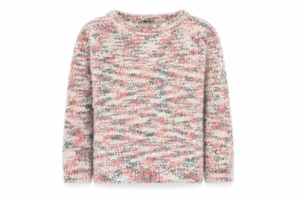 Front view of Select women’s multicoloured jumper, size UK 14