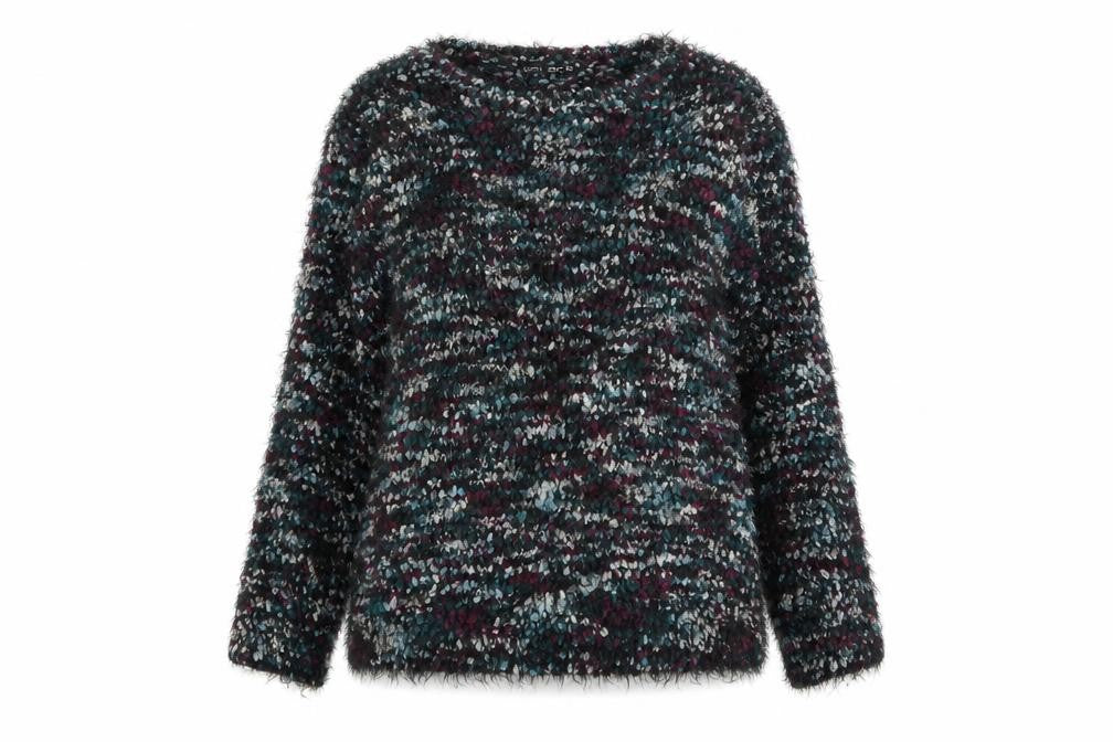 Front view of Select women’s multicoloured jumper, size UK 14