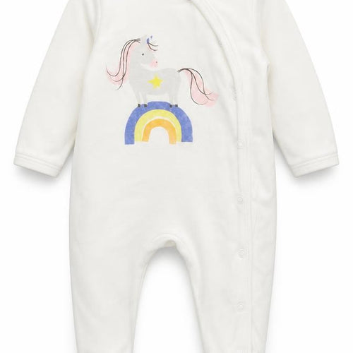 Marks and Spencer Baby White   Babygrow One-Piece Size 3-6 Months