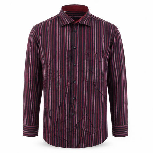 Andrea Toscani Mens Multicoloured Striped   Dress Shirt Size 15.5