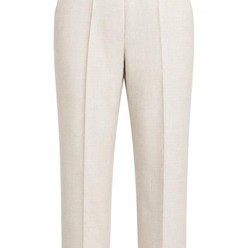 M&S Womens Beige   Carrot Trousers Size 14 L26 in