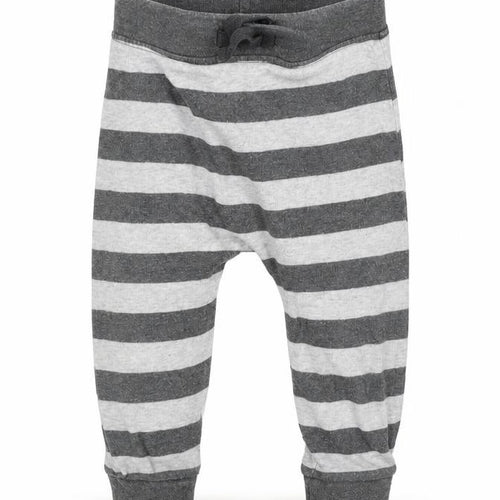 George Boys Grey Striped  Sweatpants Trousers Size 6-9 Months