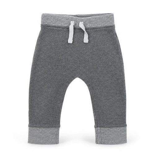 George Boys Grey Striped  Sweatpants Trousers Size 6-9 Months