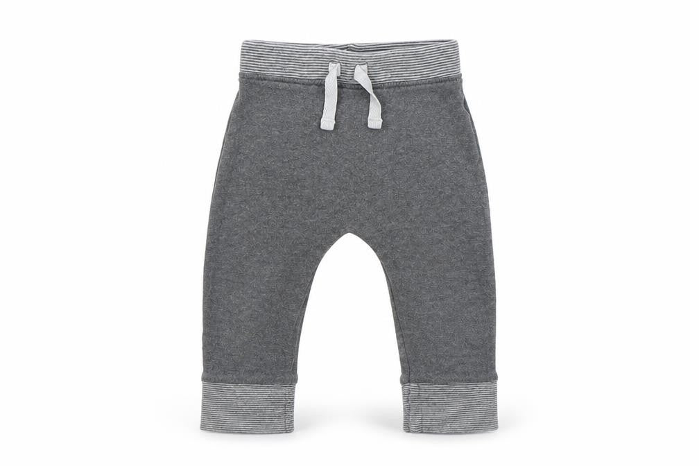 George Boys Grey Striped  Sweatpants Trousers Size 6-9 Months