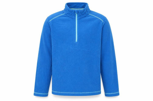 Front view of Equestrian boys’ blue pullover hoodie, size 11-12, years