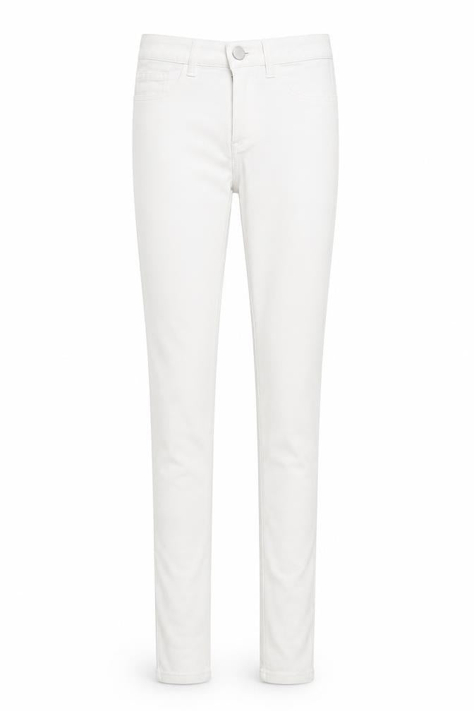 Pieces Womens White  Denim Skinny Jeans Size 6 L32 in