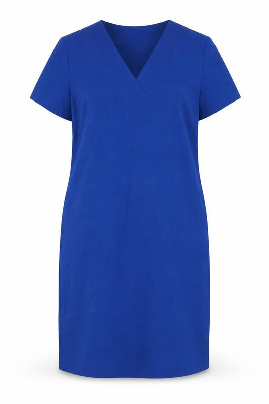 Front view of Marks & Spencer women’s blue a-line, size UK 12