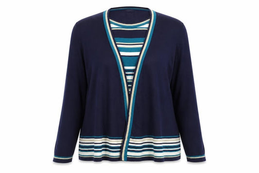 Front view of Autonomy women’s blue jumper, size XL