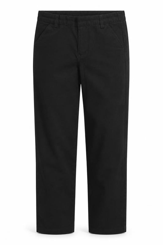 Front view of Next girls’ black carrot trousers, size 14, years